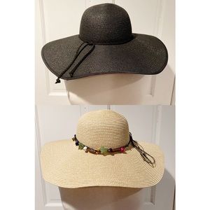 Pair of woman’s summer sun hats